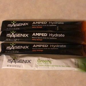 3 - Isagenix Hydrate & 1- greens